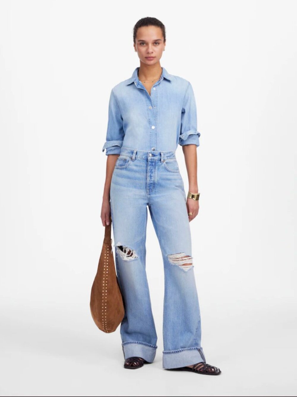 Madewell Low-Slung Baggy Jeans Hallstead Wash Rigid